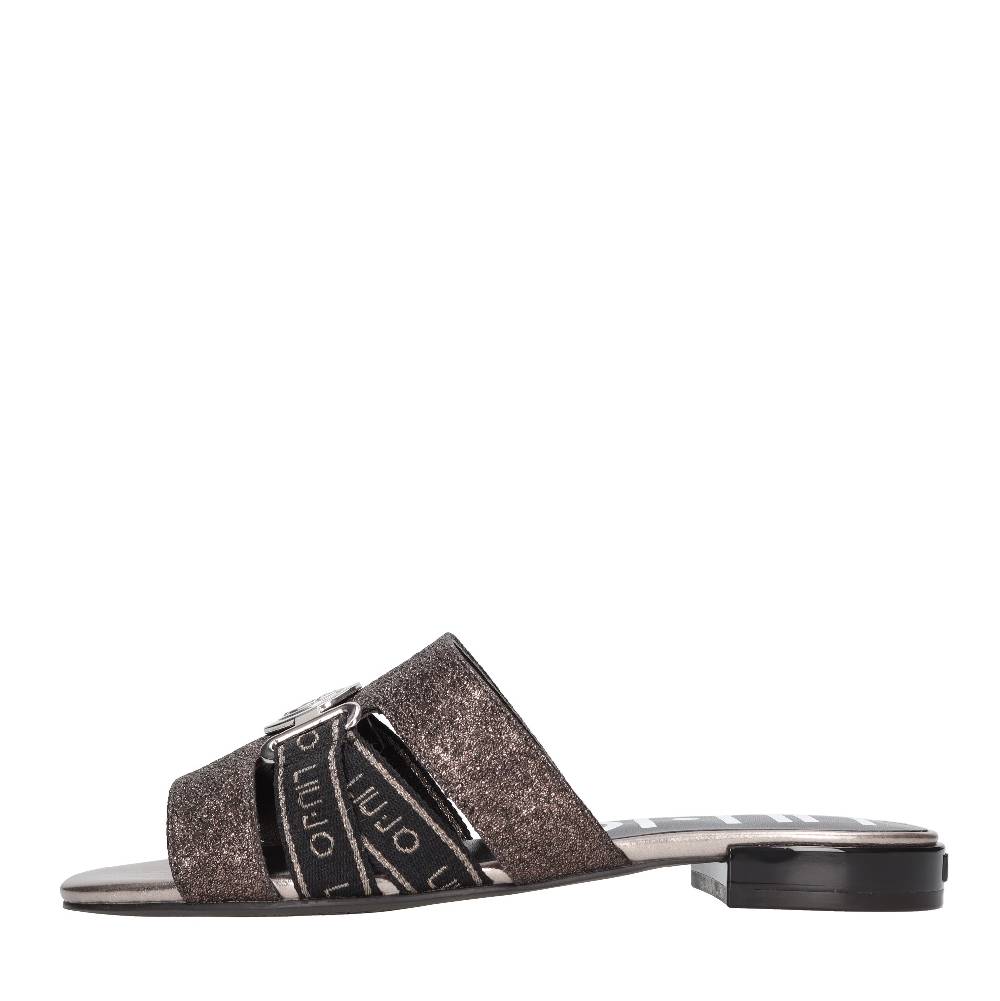 LIU JO Mules in tessuto ed ecopelle