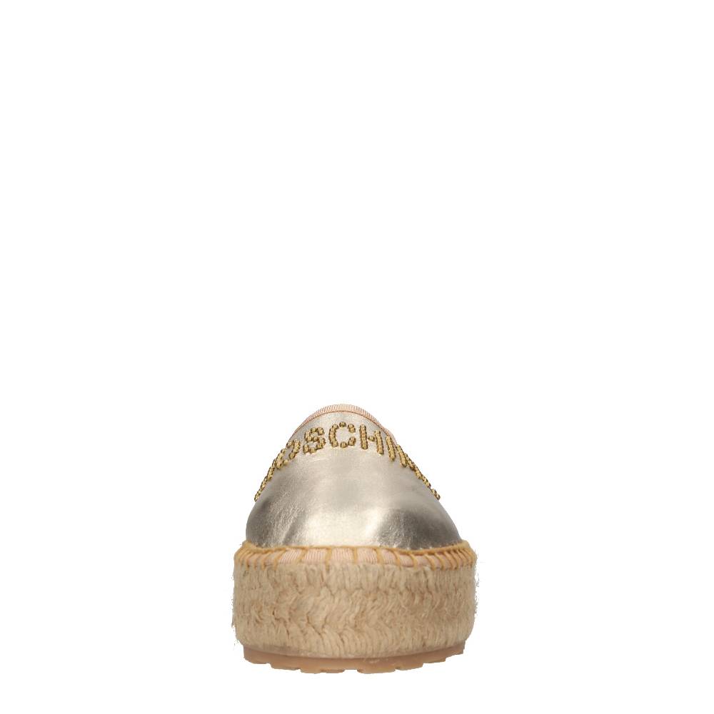 LOVE MOSCHINO Espadrillas In Pelle E Rafia