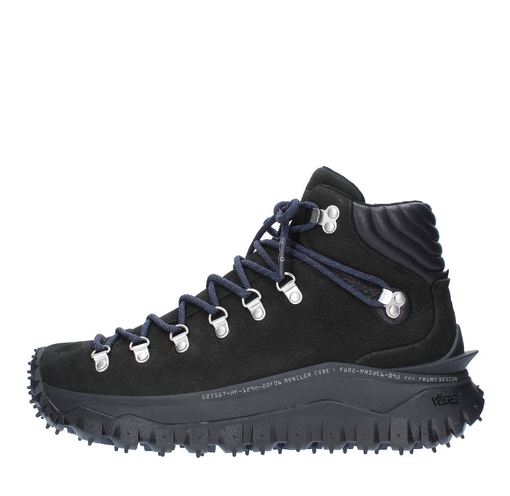 MONCLER Scarponcini in camoscio e pelle