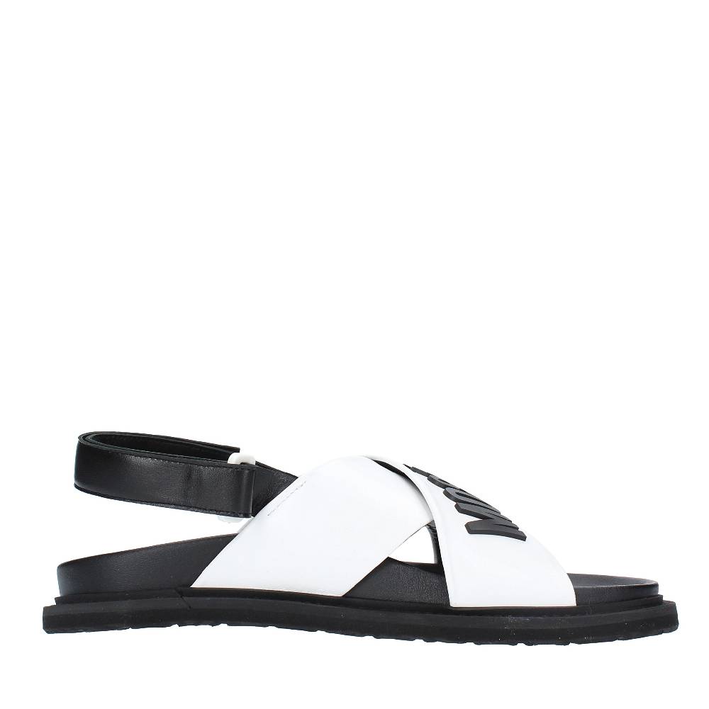 MOSCHINO COUTURE Sandali Flat In Pelle