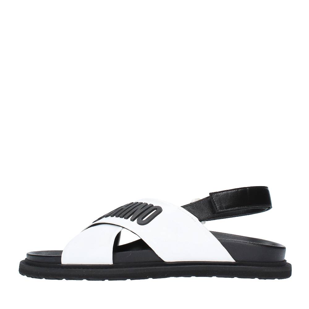 MOSCHINO COUTURE Sandali Flat in pelle