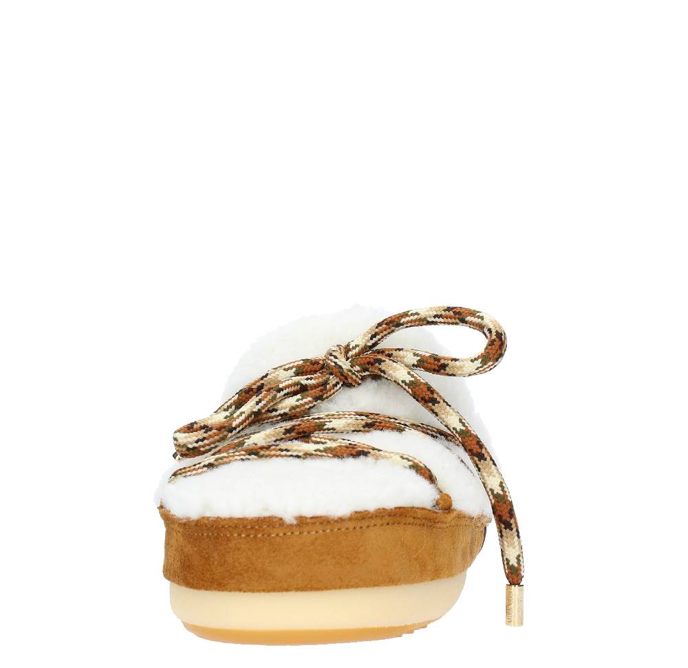 MOON BOOT Mules Modello 14601100 In Camoscio E Pelliccia