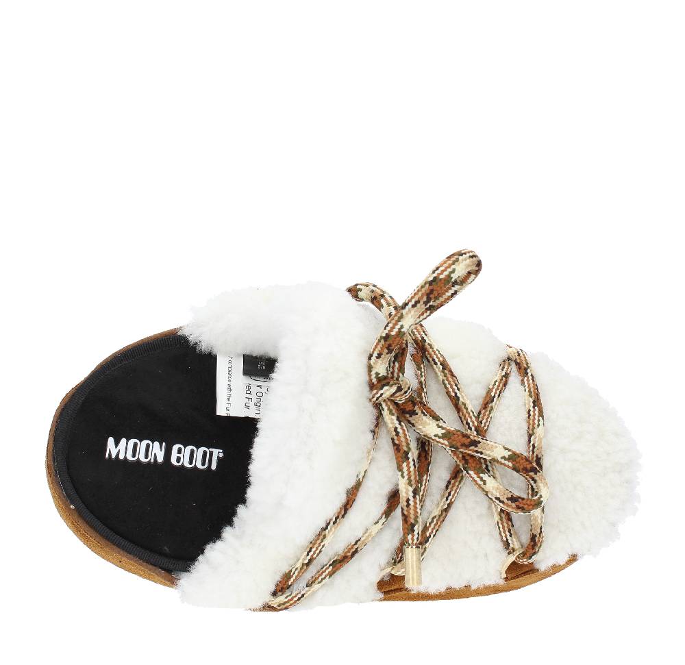 MOON BOOT Mules Modello 14601100 In Camoscio E Pelliccia