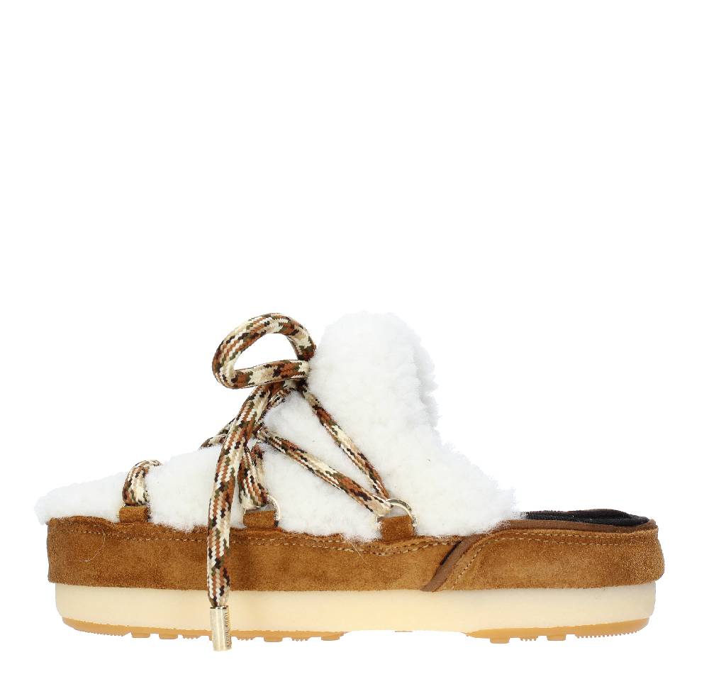 MOON BOOT Mules modello 14601100 in camoscio e pelliccia