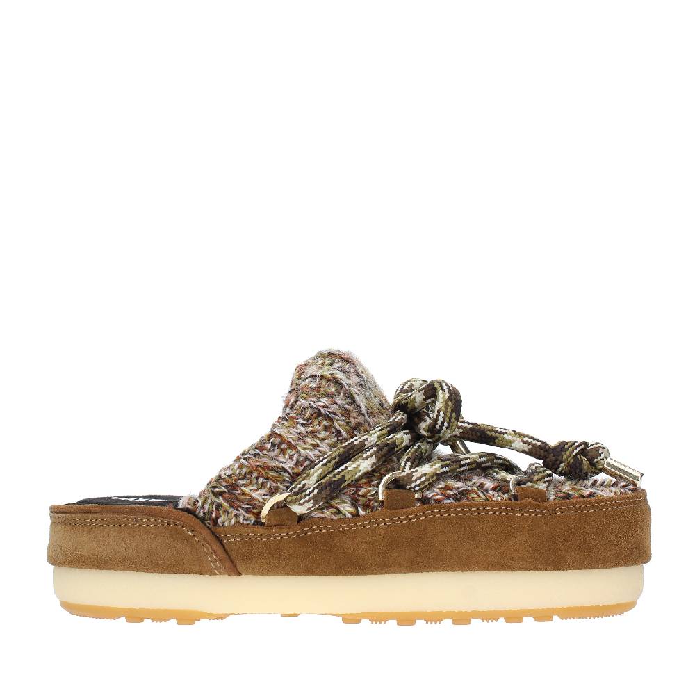 MOON BOOT Mules Modello 14601200 In Camoscio E Tessuto