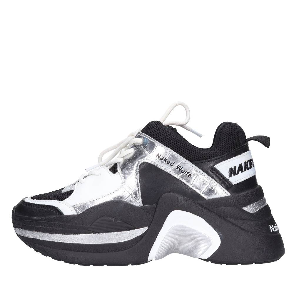 NAKED WOLFE Sneakers in pelle ed ecopelle