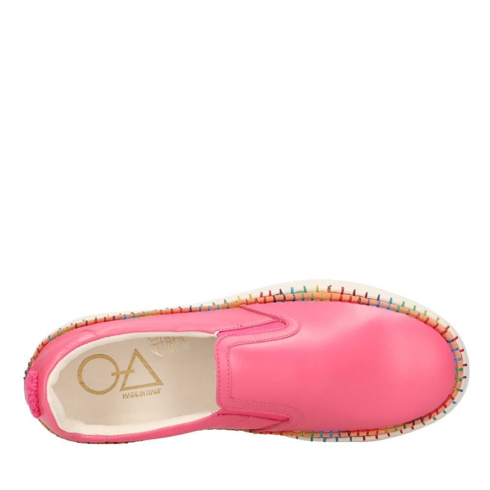 OA NON-FASHION Slip On In Pelle E Camoscio