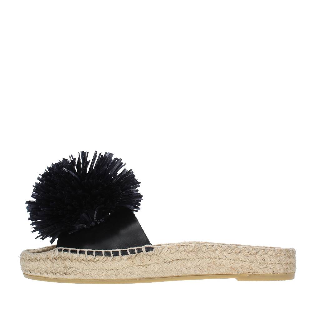 PALOMA BARCELO Mules modello FUJI in pelle e rafia