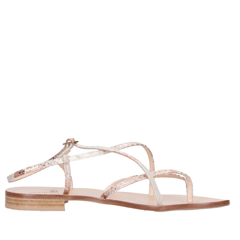 PAOLO FERRARA Sandali Infradito In Pelle