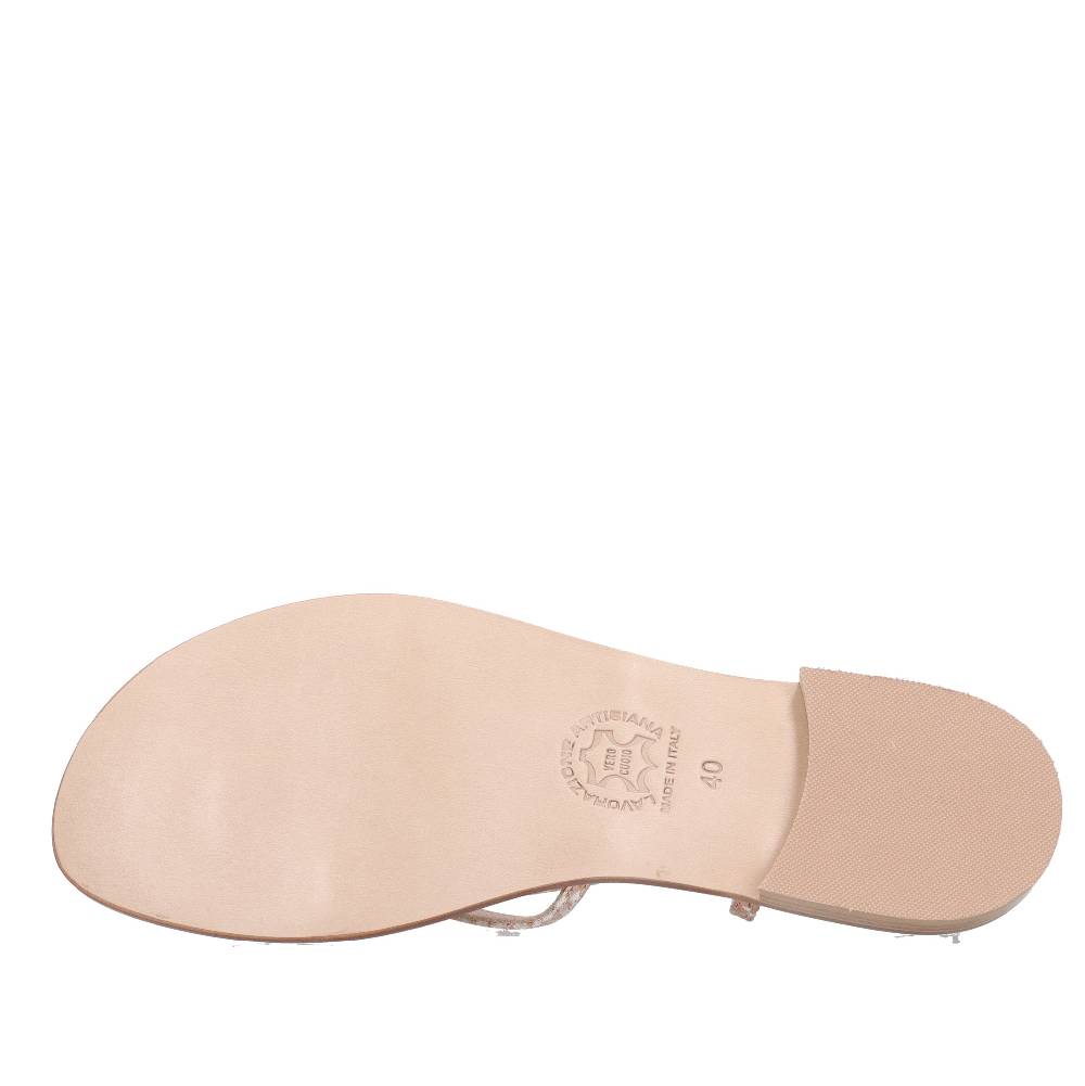 PAOLO FERRARA Sandali Infradito In Pelle