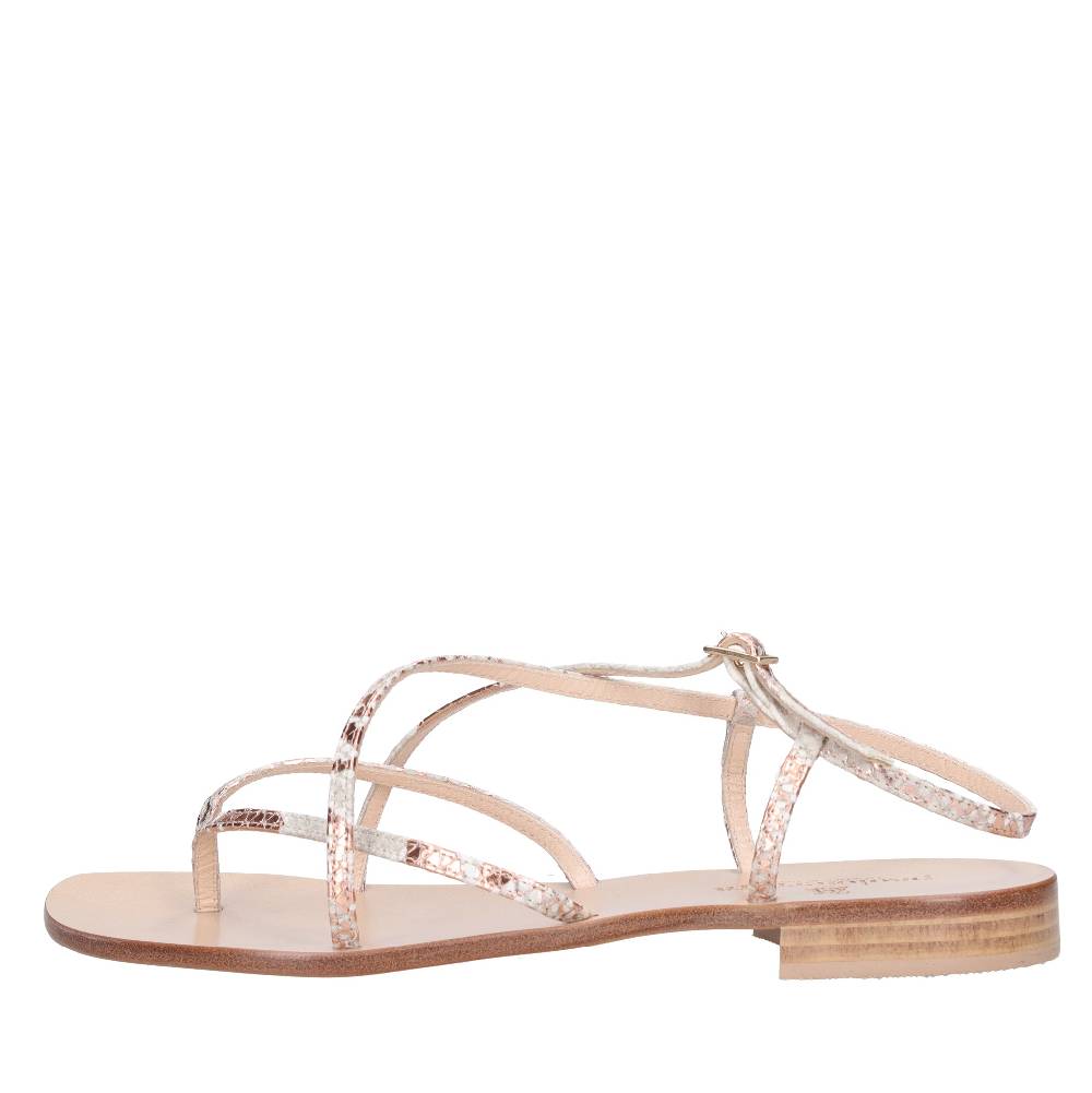 PAOLO FERRARA Sandali infradito in pelle