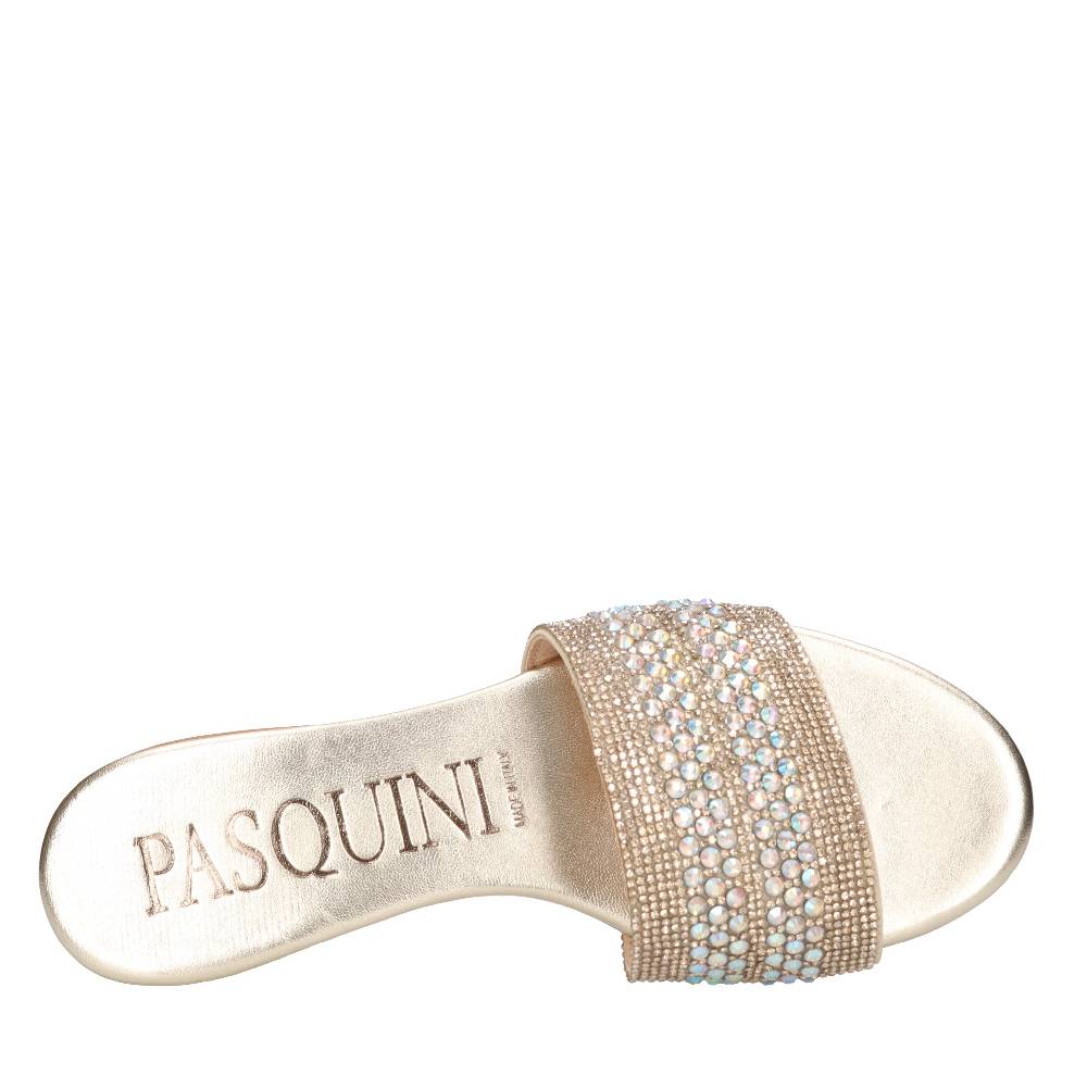 PASQUINI Mules In Pelle E Strass