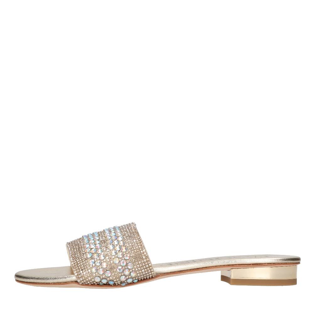 PASQUINI Mules in pelle e strass