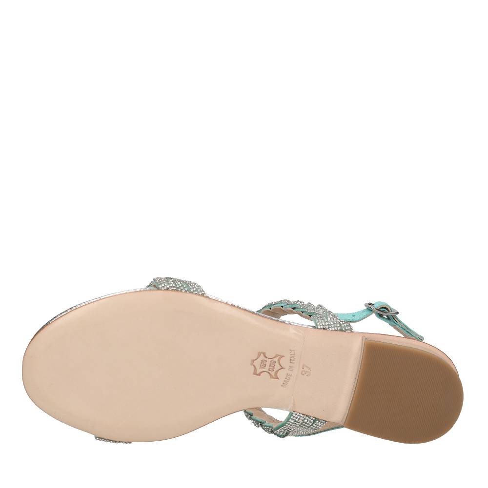 PASQUINI Sandali In Pelle E Strass