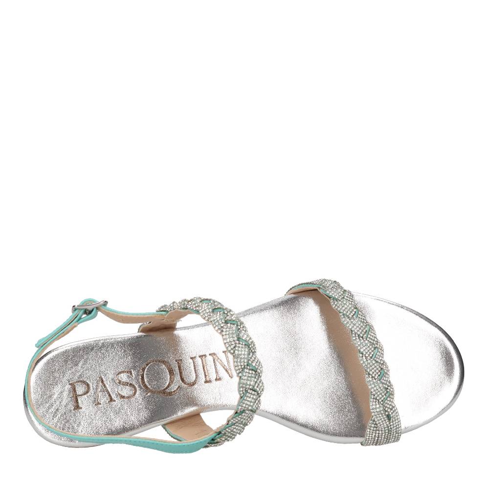 PASQUINI Sandali In Pelle E Strass