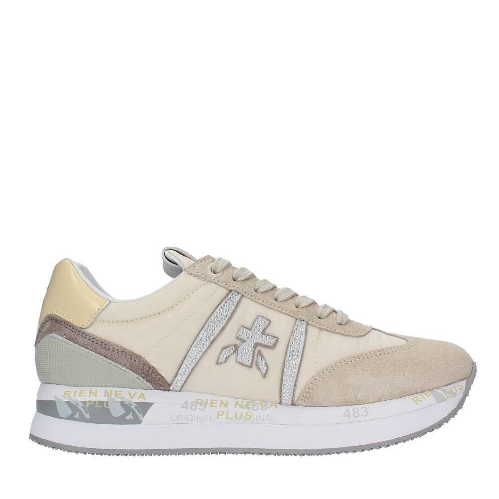 PREMIATA Sneakers In Pelle, Camoscio E Tessuto