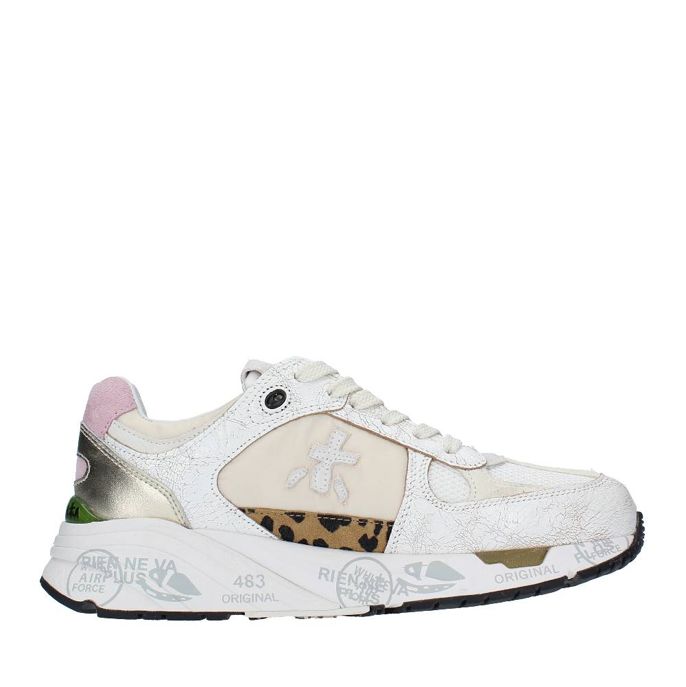 PREMIATA Sneakers In Pelle, Camoscio E Tessuto