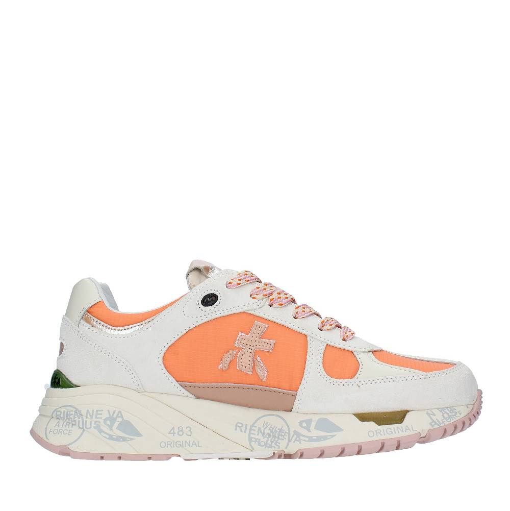 PREMIATA Sneakers In Pelle, Camoscio E Tessuto