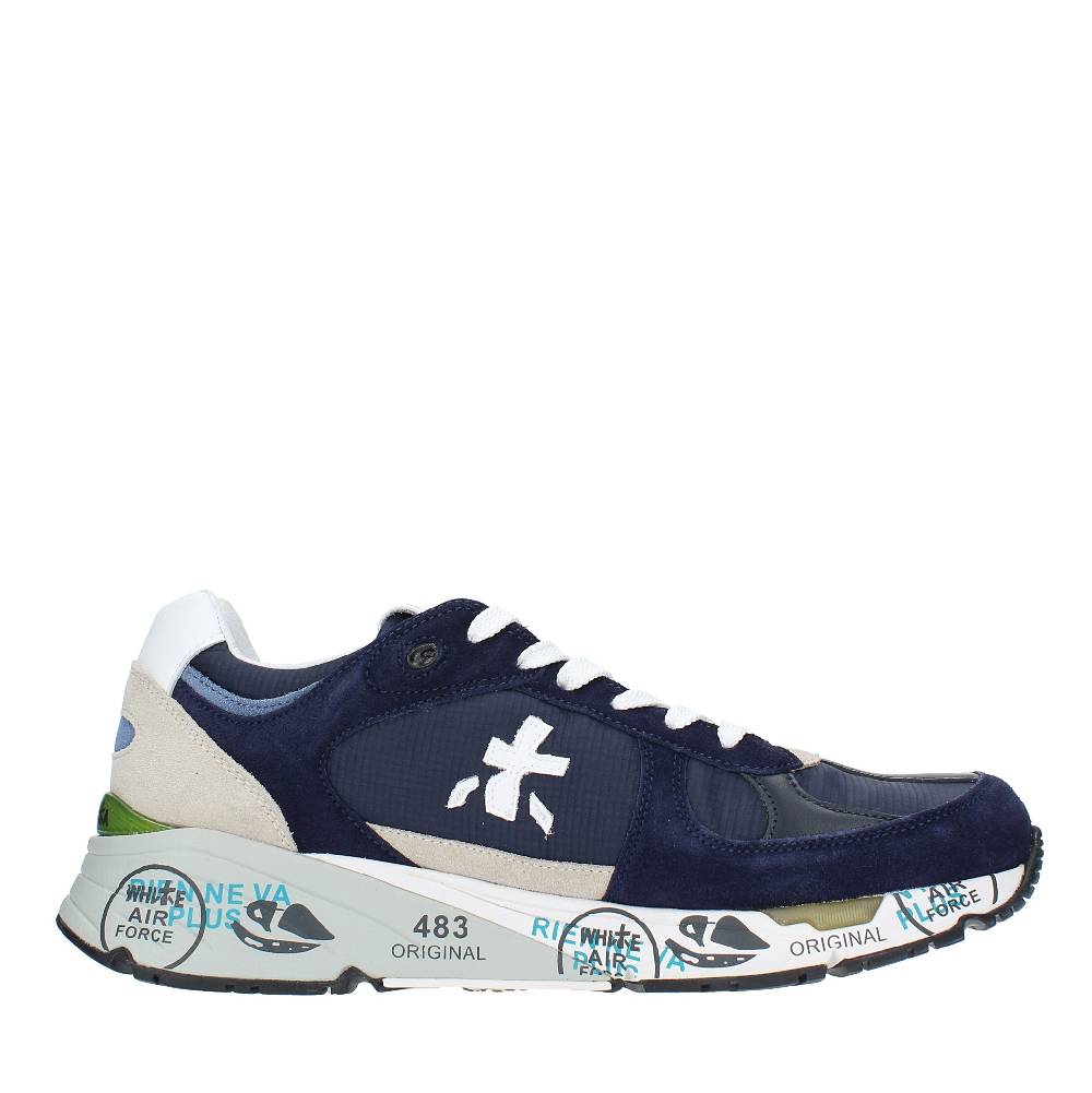 PREMIATA Sneakers In Pelle, Camoscio E Tessuto