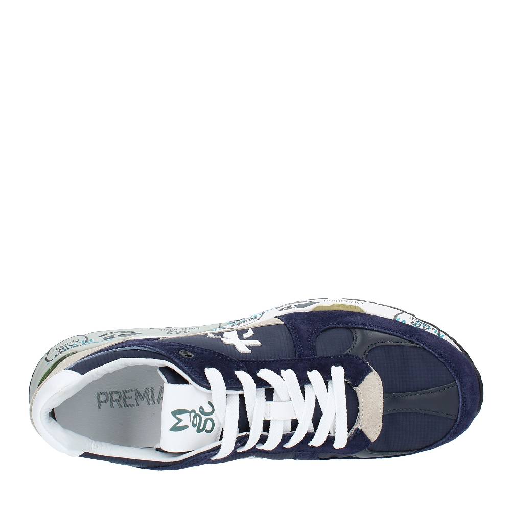 PREMIATA Sneakers In Pelle, Camoscio E Tessuto