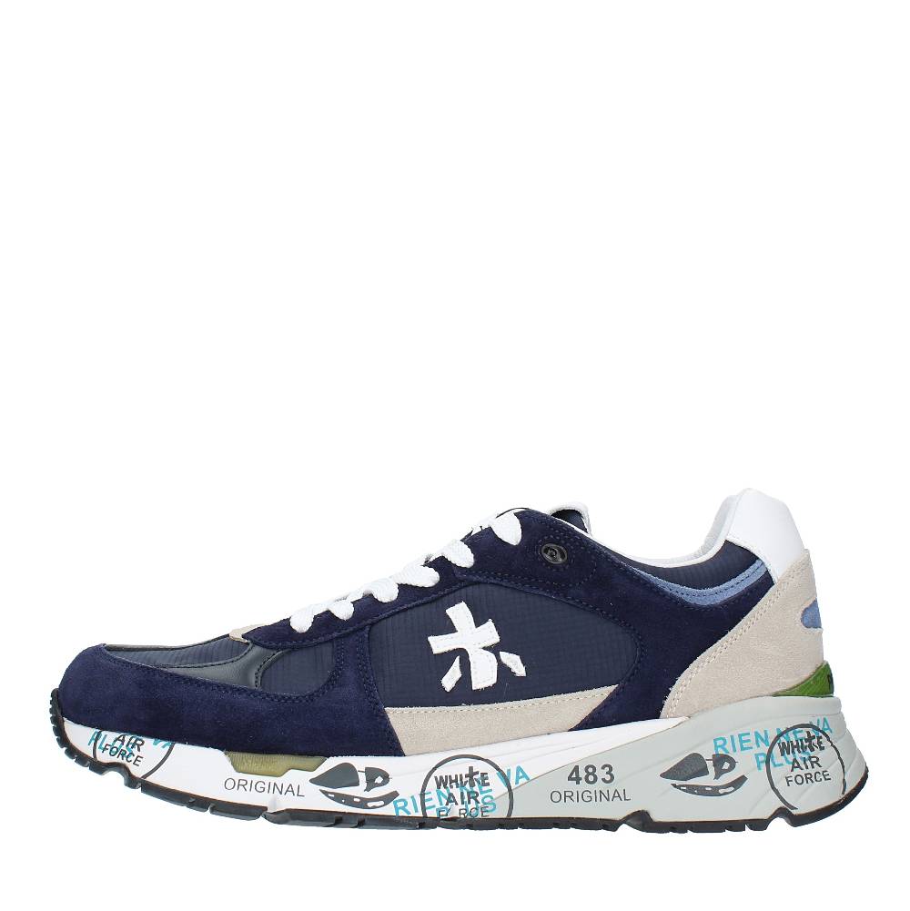 PREMIATA Sneakers in pelle, camoscio e tessuto