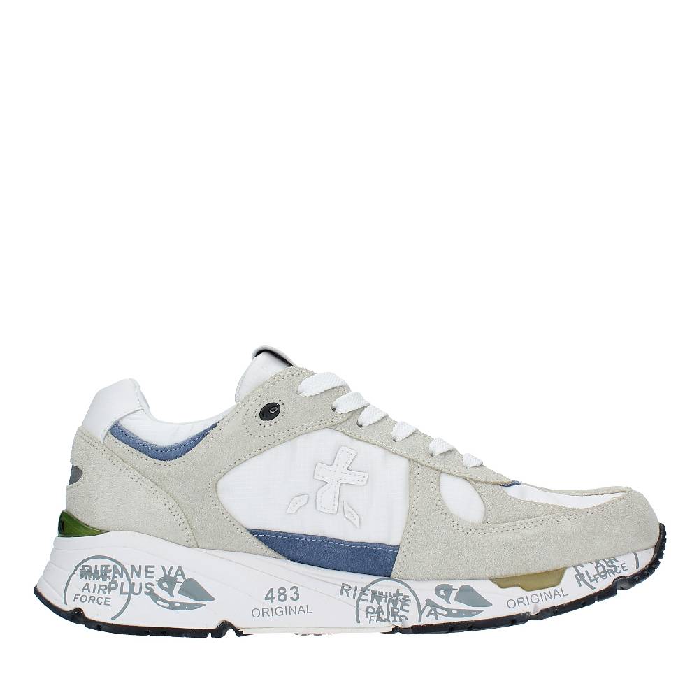PREMIATA Sneakers In Pelle, Camoscio E Tessuto