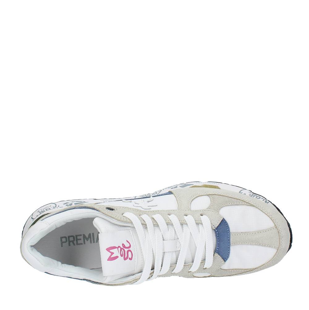 PREMIATA Sneakers In Pelle, Camoscio E Tessuto