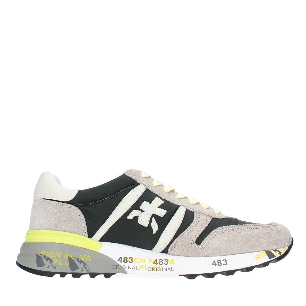 PREMIATA Sneakers In Pelle, Camoscio E Tessuto