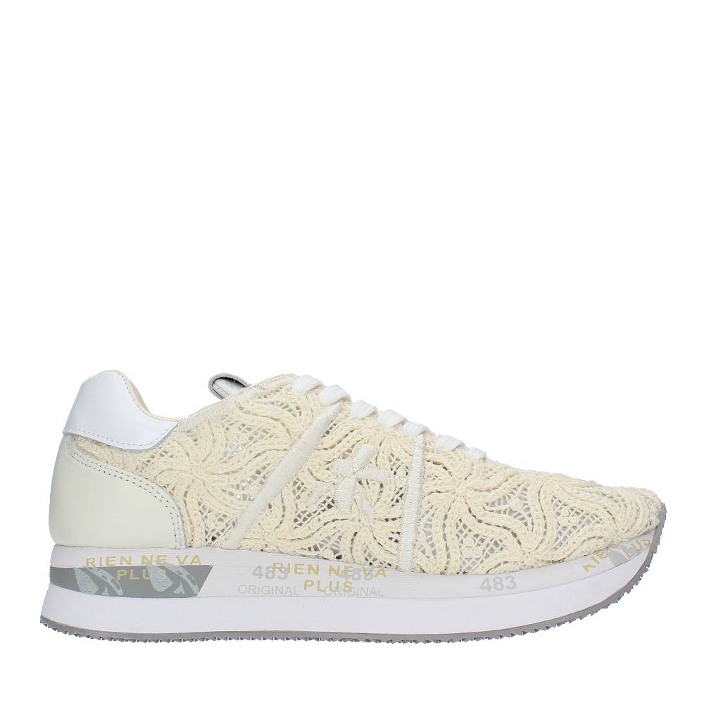 PREMIATA Sneakers In Pelle E Tessuto