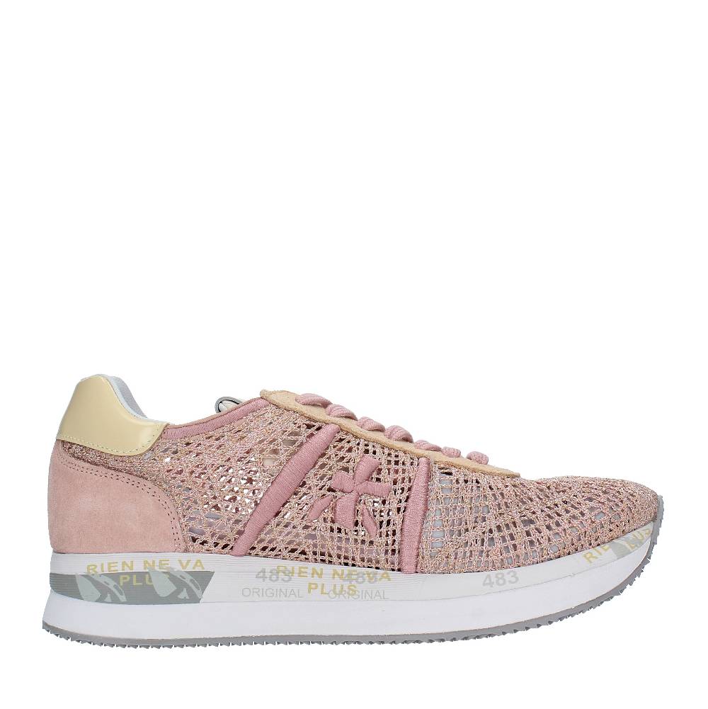 PREMIATA Sneakers In Pelle E Tessuto