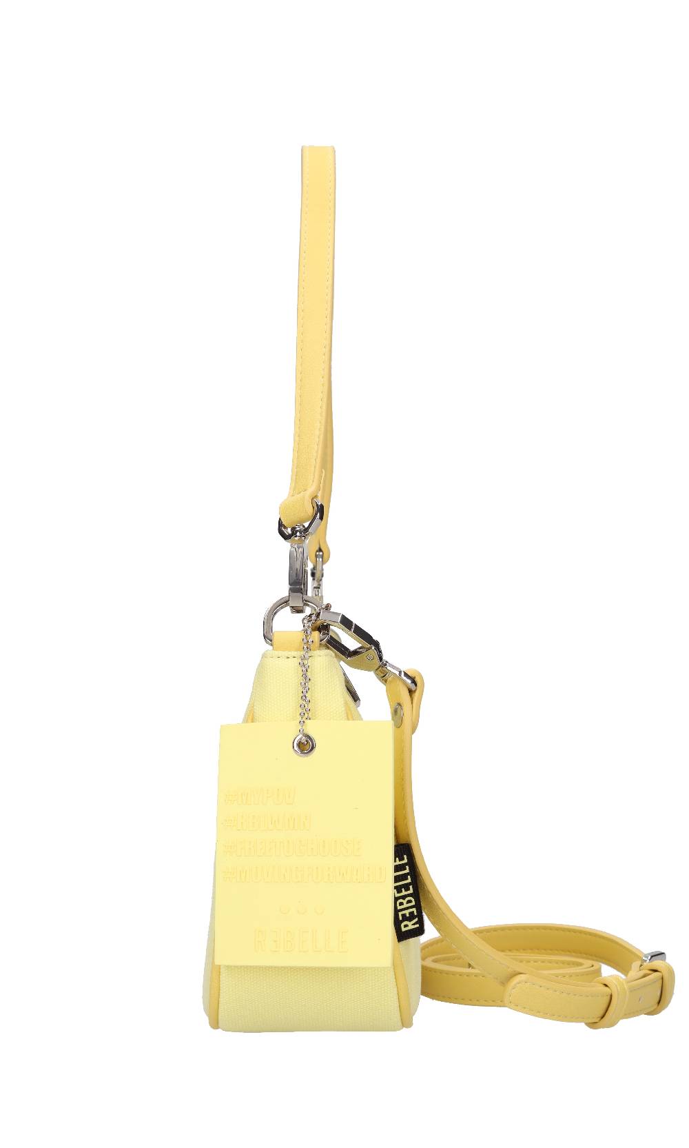 REBELLE Borsa In Pelle E Tessuto