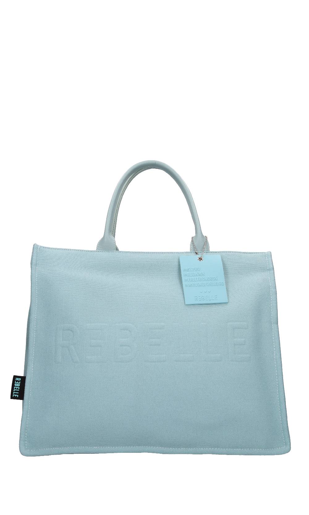 REBELLE Borsa in pelle e tessuto