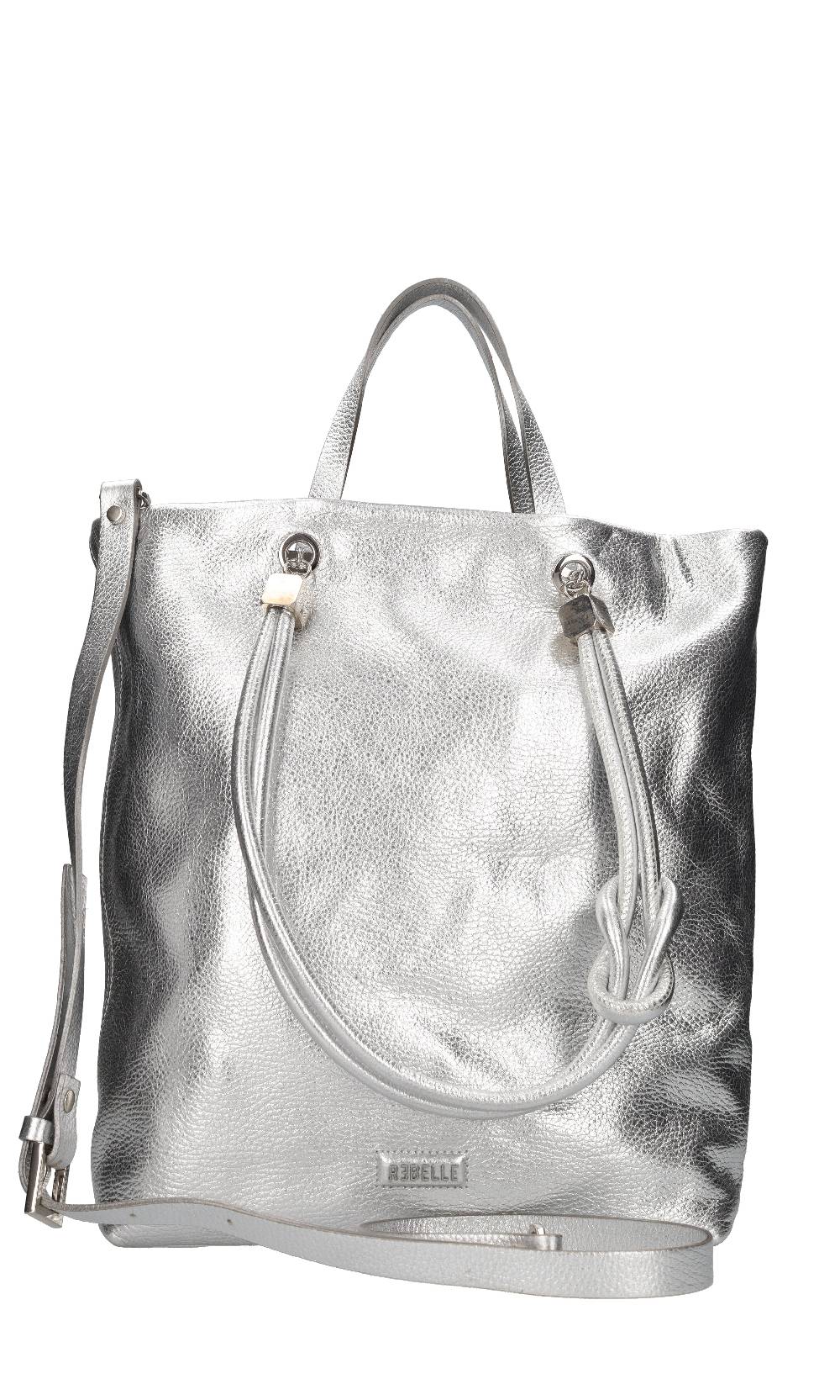 REBELLE Borsa in pelle martellata