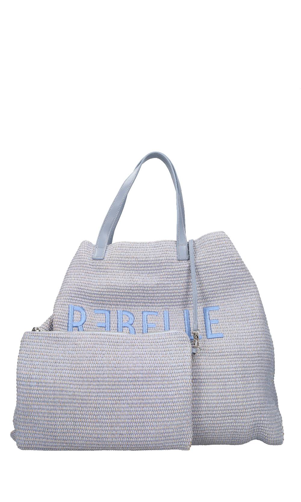REBELLE Borsa In Rafia E Pelle