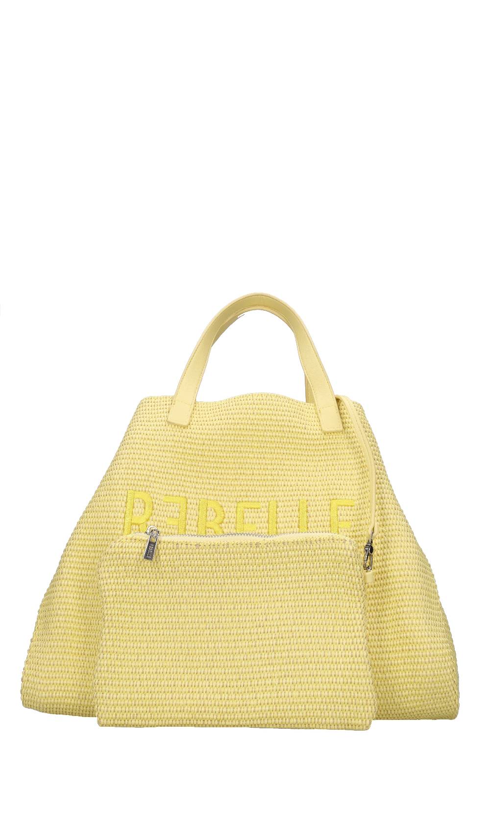 REBELLE Borsa In Rafia E Pelle