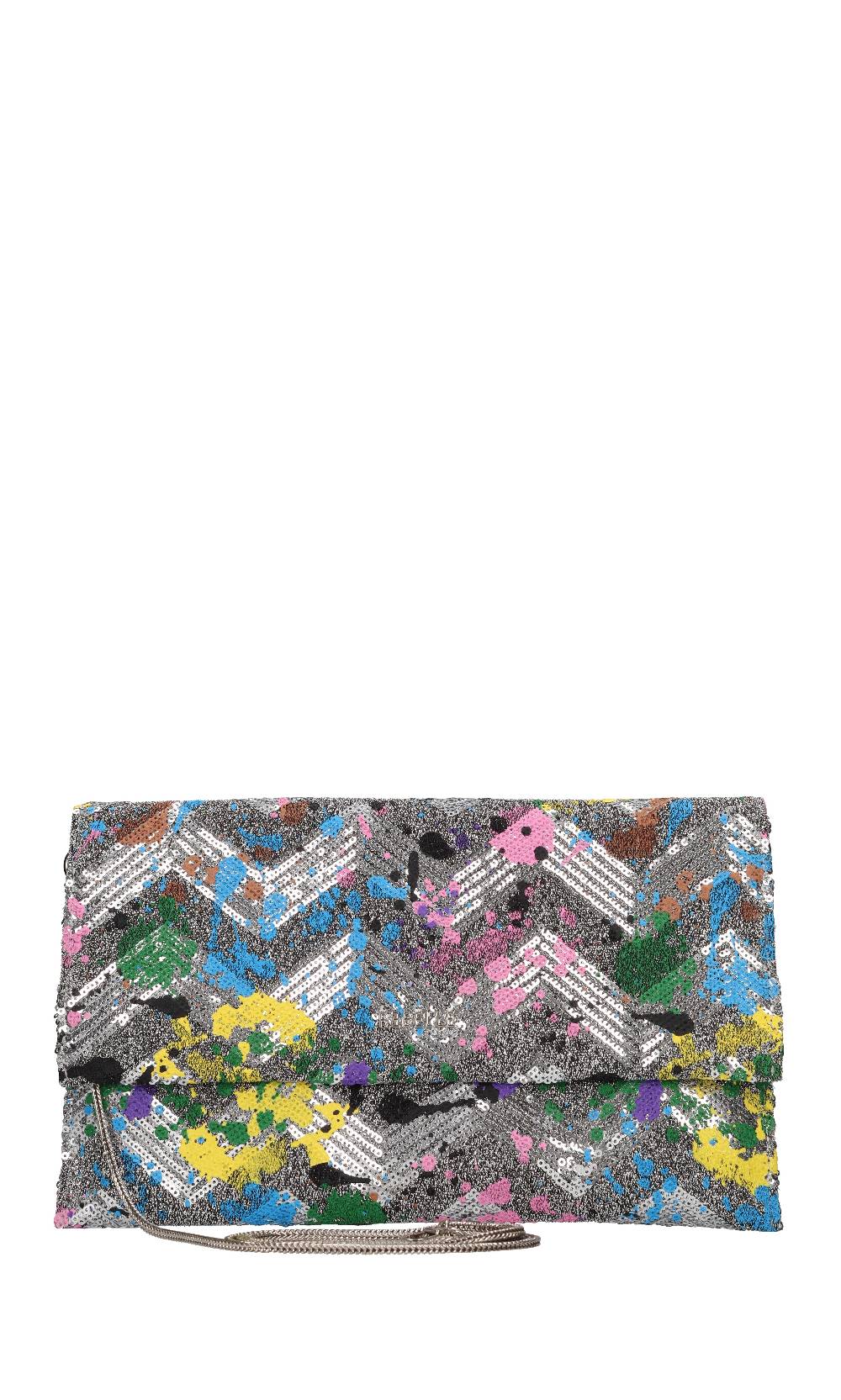 REBELLE Borsa in tessuto e pailletes