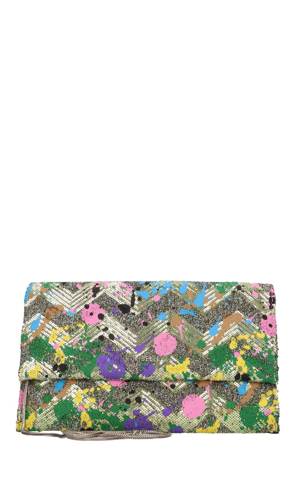 REBELLE Borsa in tessuto e pailletes