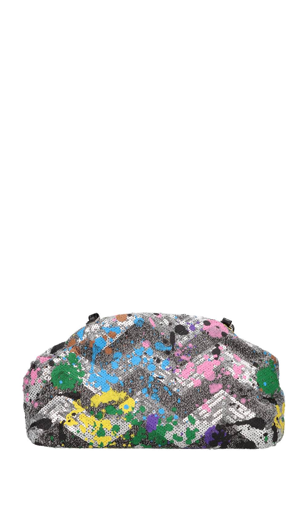 REBELLE Borsa In Tessuto E Paillettes