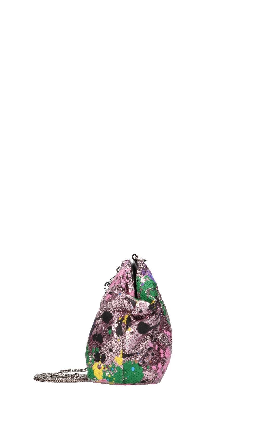 REBELLE Borsa In Tessuto E Paillettes