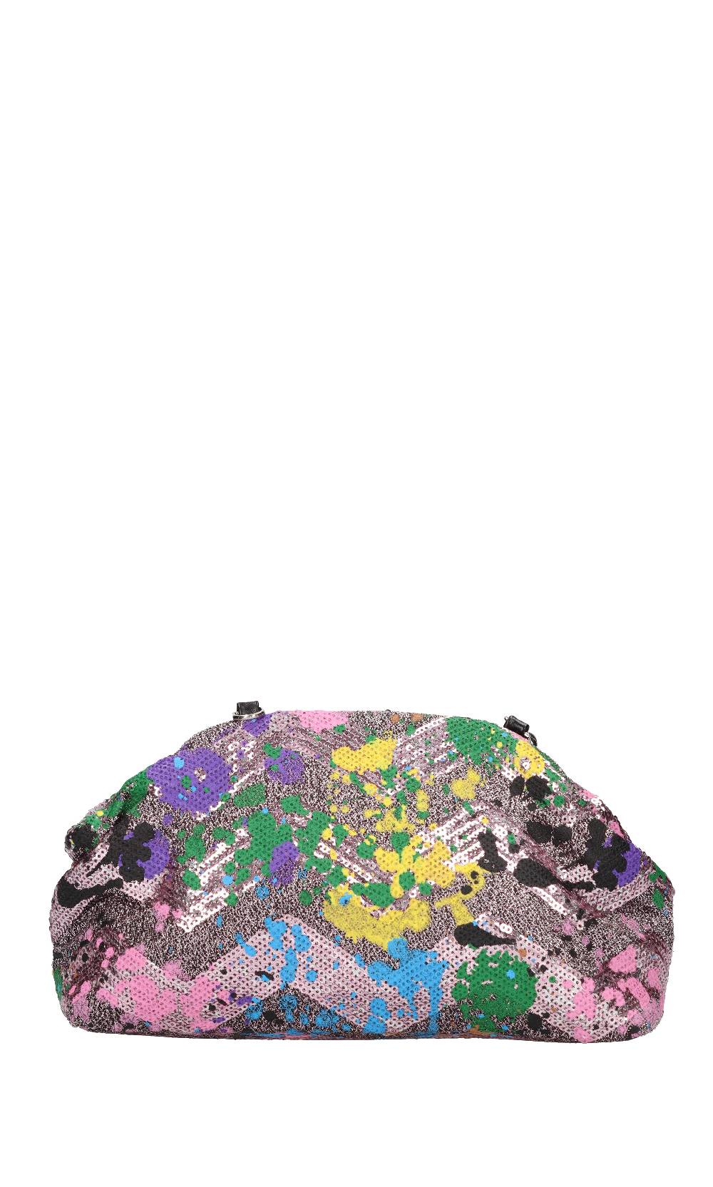 REBELLE Borsa In Tessuto E Paillettes