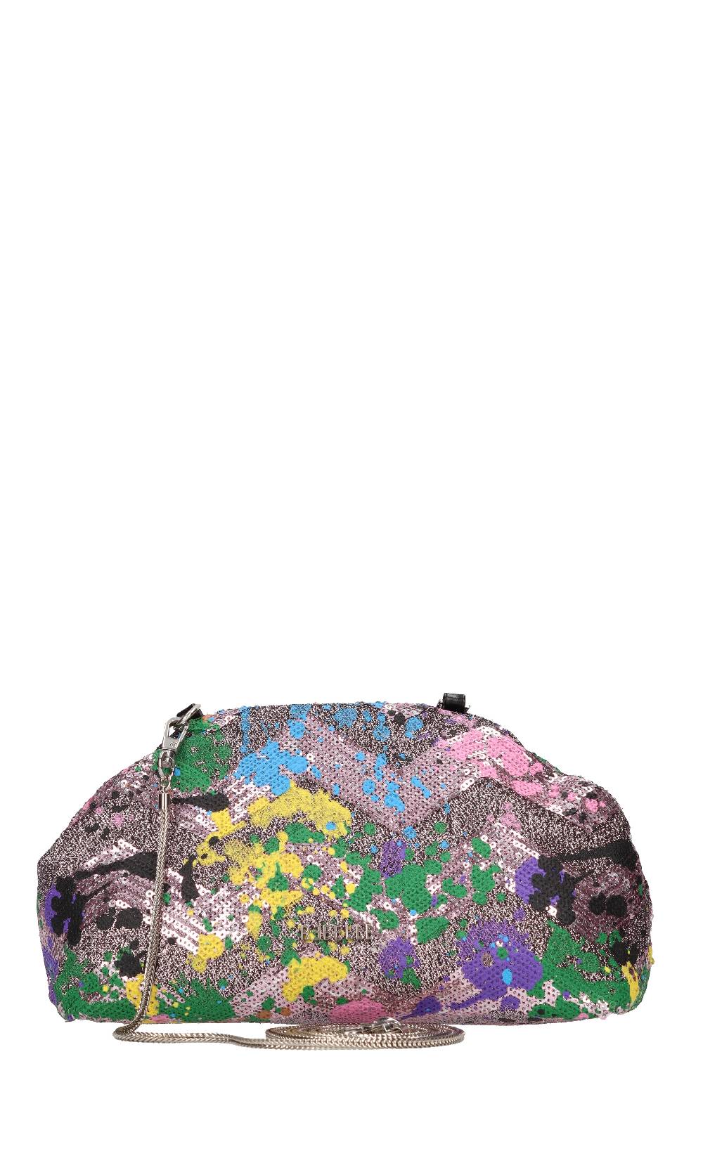 REBELLE Borsa in tessuto e paillettes