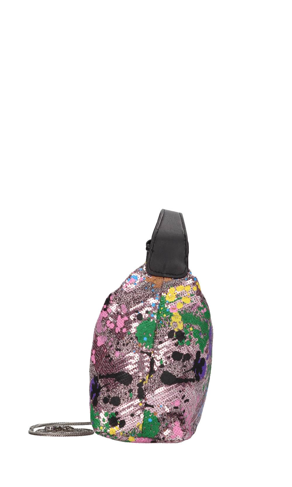 REBELLE Borsa In Tessuto E Paillettes