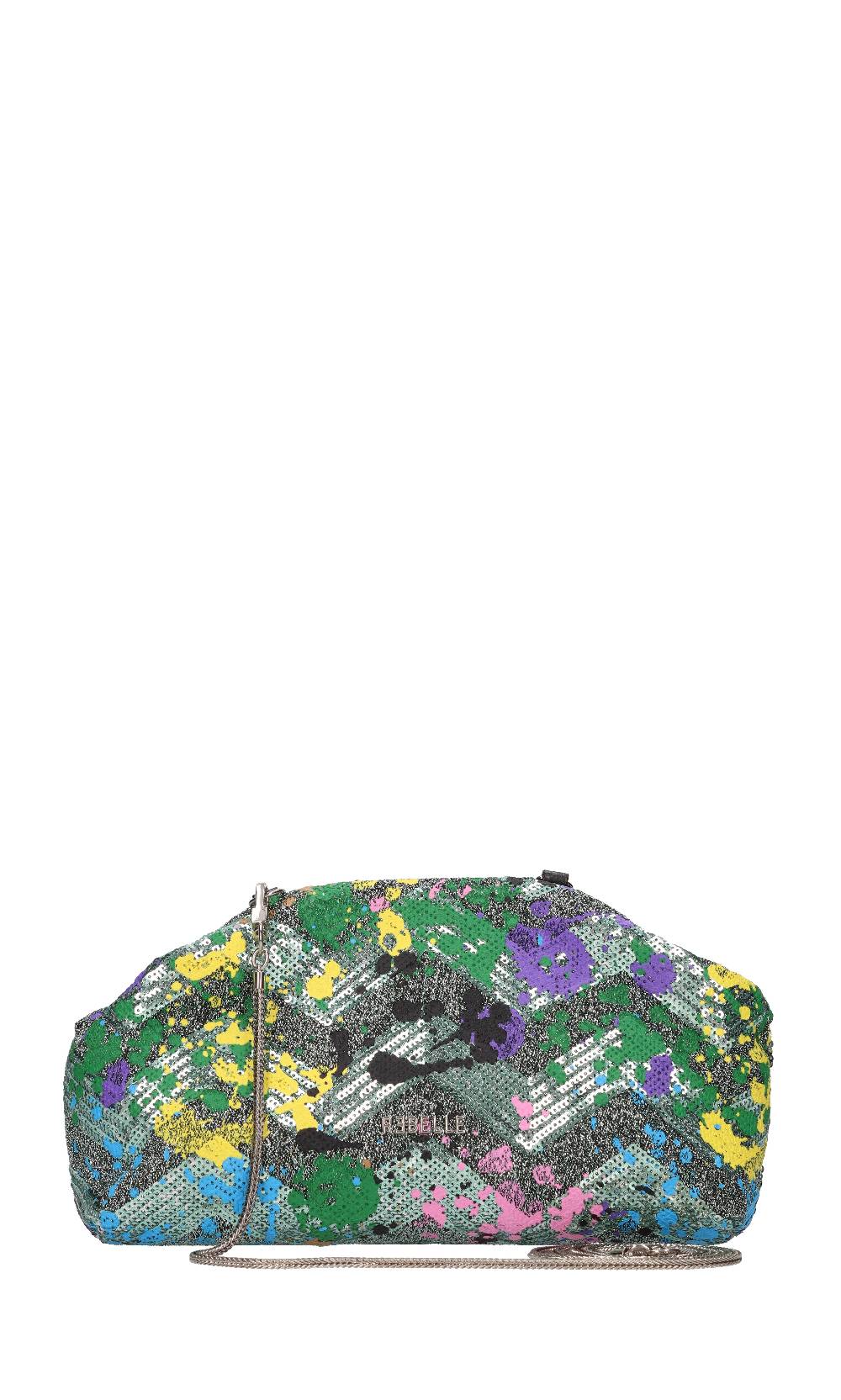 REBELLE Borsa in tessuto e paillettes