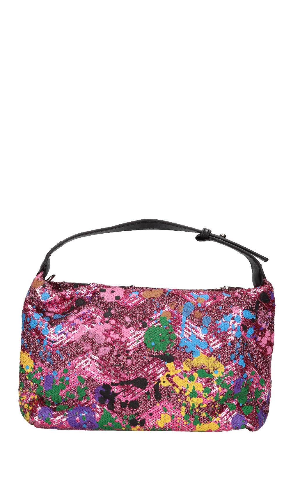 REBELLE Borsa In Tessuto E Paillettes
