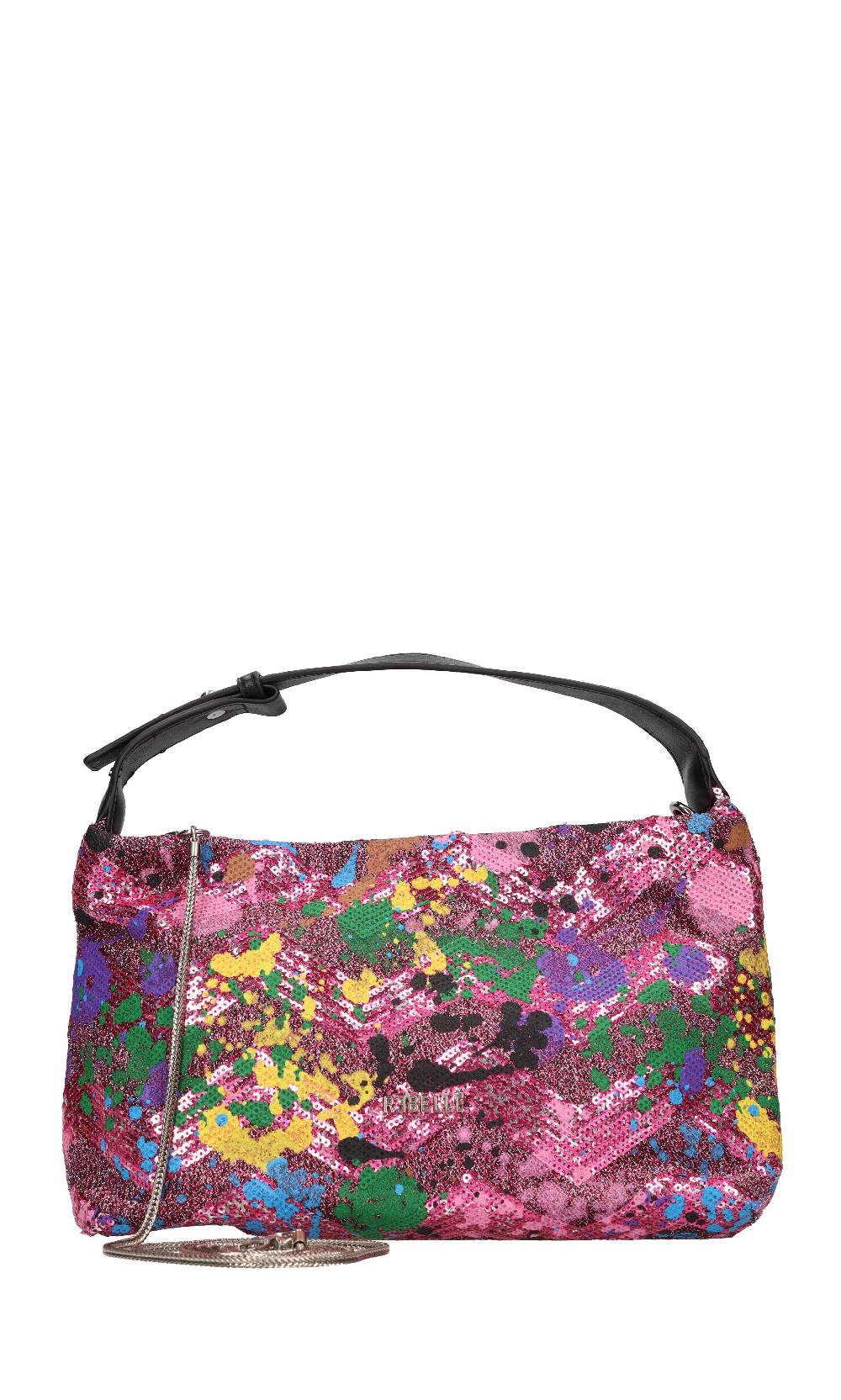 REBELLE Borsa in tessuto e paillettes