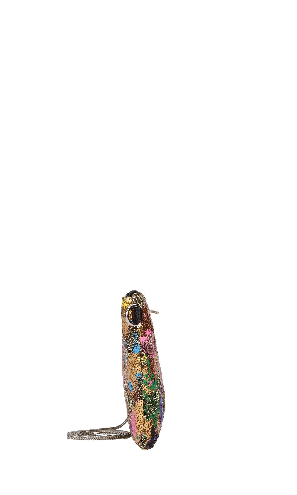 REBELLE Borsa In Tessuto E Paillettes