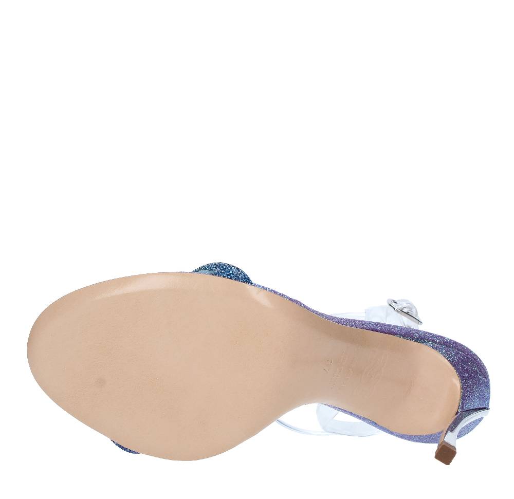 CASADEI Sandali Blade Hollywood PVC In Pelle E Micro Strass