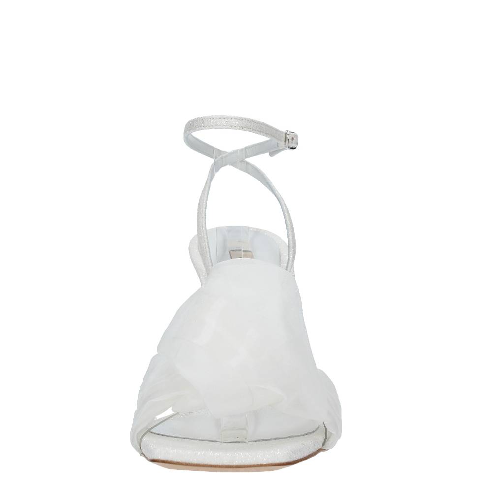 CASADEI Sandali CASADEI Modello GERALDINE HELEN In Tessuto Glitter Bianco + Milk