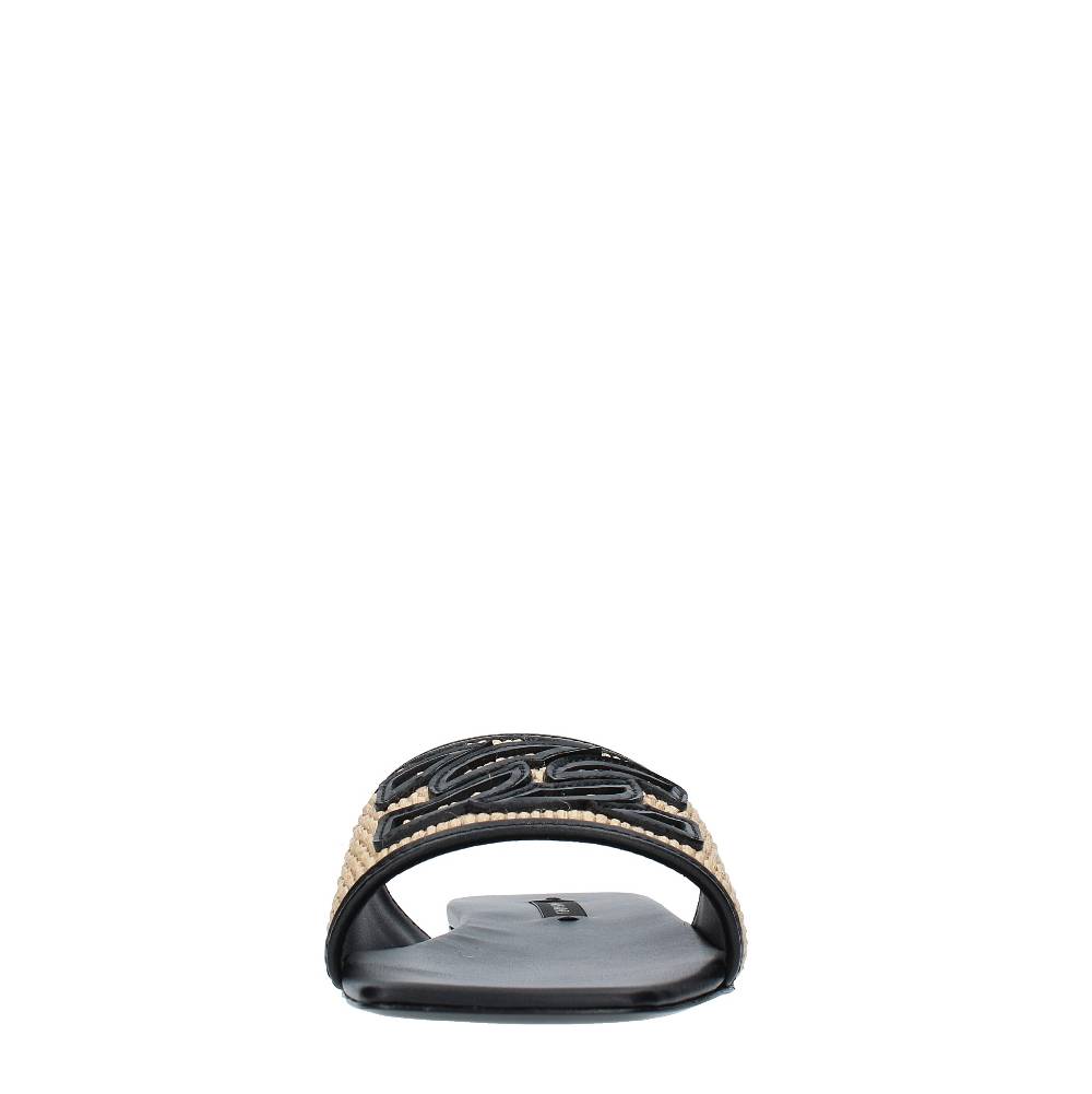 CASADEI Sandali Flat CASADEI Modello PORTOFINO In Pelle E Raffia