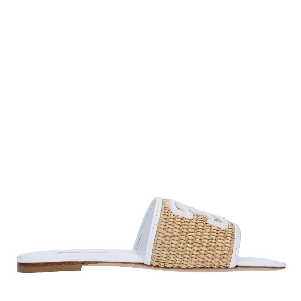 CASADEI Sandali Flat CASADEI Modello PORTOFINO In Pelle E Raffia